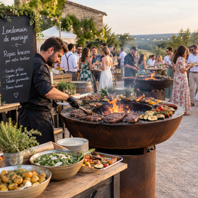 Brasero traiteur lendemain de mariage